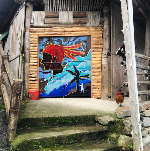 《風神的後裔》｜特富野社poiconx氏祭屋大門｜2023